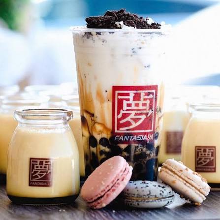 Muddy Okinawa Milk Tea with Flan